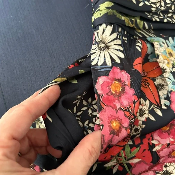 Zara Dark Floral Jumpsuit - Picture 9 of 9